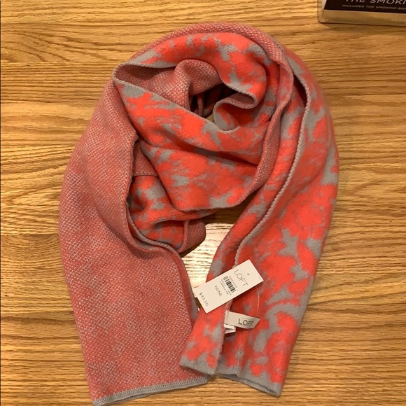 LOFT Accessories - Loft Neon Floral Winter Scarf LOFT Accessories - Loft Neon Floral Winter Scarf